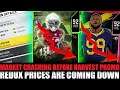 MARKET KEEPS CRASHING BEFORE HARVEST PROMO! REDUX CARDS ARE WAY DOWN! | MADDEN 20 ULTIMATE TEAM