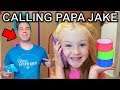 Calling PAPA Jake! OMG He Answers! HUGE BOX FORT CHALLENGE!!! (Skit)