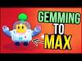 GEMMING New Brawler Sprout to MAX! Hint: HE'S BROKEN!!