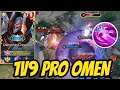 TOP 1 OMEN HARD CARRYING 1V9 WITH NEW BUILD | AoV | 傳說對決 | RoV | Liên Quân Mobile