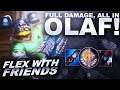 FULL DAMAGE, ALL IN OLAF JUNGLE! - Flex with Friends | League of Legends