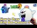 How to Draw King Boo From Luigi's Mansion 3 | Step By Step Drawing