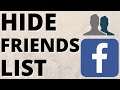 How To Hide Facebook Friends List - iPhone & Android