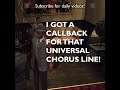 "I got a callback for that Universal chorus line!" - Clip from L.A. Noire