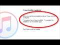itunes Installation Error - Your System Has Not Been Modified. Errors Occurred During Installation