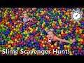 Last to Find the Slime Ingredients... Slime Scavenger Hunt in Giant Ball Pit!!