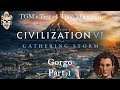 Let's Play Civilization 6: Gathering Storm - Deity - Gorgo part 1