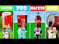 Minecraft NOOB vs PRO vs HACKER vs GOD COCA COLA HOUSE CHALLENGE in Minecraft ! AVM SHORTS Animation