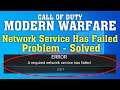 Modern Warfare 2020 Error A required network service has failed Fix || Call Of Duty Warfare Error