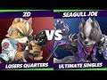Smash Ultimate Tournament - ZD (Fox)  Vs. Seagull Joe (Wolf) - S@X 301 SSBU Losers Quarters