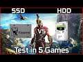 SSD vs HDD Games Loading Times - Test in 5 Games 2020