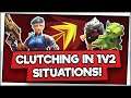 CLUTCHING 1V2 SITUATIONS!! Realm Royale Masters Hunter Gameplay