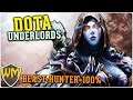 Dota Underlords - Hunters + Undeads = Run 100% - Gameplay PT BR