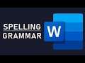 How To Change Spelling & Grammar Options - MS Word