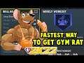 HOW TO GET THE GYM RAT BADGE IN LESS THAN 2 HOURS ON NBA 2K22 NEXT GEN! - FASTEST METHOD