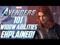 Marvel's Avengers: 101 - Black Widow Heroic Abilities EXPLAINED! Support/Assault INFO! NO Ultimate?