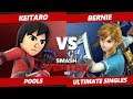 Smash Vertex Pools - Keitaro (Mii Brawler, Snake, Link) Vs EBA | Bernie (Link) Smash Ultimate - SSBU