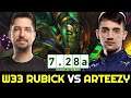 W33 vs ARTEEZY on 7.28a New Patch — Rubick vs Leshrac Dota 2