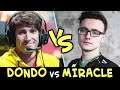 DENDI vs MIRACLE — LEGEND gets in shape for his new team