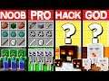 Minecraft Battle: BABY FAMILY ARMY CRAFTING CHALLENGE! NOOB vs PRO vs HACKER vs GOD ~ Animation