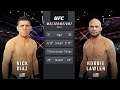 Nick Diaz Vs. Robbie Lawler : UFC 4 Gameplay (Legendary Difficulty) (AI Vs AI) (PS4)