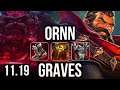 ORNN vs GRAVES (TOP) | 8/0/7, 67% winrate, Legendary | EUW Diamond | v11.19
