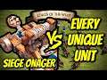 SIEGE ONAGER vs EVERY UNIQUE UNIT (Lords of the West) | AoE II: Definitive Edition