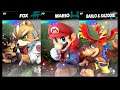 Super Smash Bros Ultimate Amiibo Fights  – Request #19263 Fox vs Mario vs Banjo
