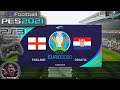England Vs Croatia UEFA Euro eFootball PES 2021 || PS3 Gameplay Full HD 60 Fps