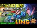 Fast Hand Combo Ling You Cant Escape Me! - Top 1 Global Ling by Ryu1 - MLBB