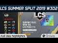 Full Day Highlights LCS Summer 2019 W3D2 By Onivia
