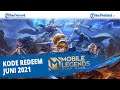 Kode Redeem Mobile Legends 19 Juni 2021