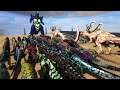 SUPER GODZILLA vs TEAM GIGA | Ark Battle