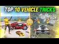 TOP 10 VEHICLETIPS & TRICKS IN FREE FIRE | ALL VEHICLE TRICKS | GARENA FREE FIRE TIPS AND TRICKS