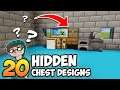 20 Hidden Chest & Barrel Designs in Minecraft! (Building Tips & Tricks)