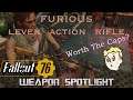 Fallout 76 Weapon Showcase - Furious Lever Action Rifle With Faster Fire Rate - How Does It Compare?