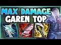 HOW CAN ANY CHAMPION SURVIVE AGAINST THIS GAREN?? MAX AD GAREN TOP GAMEPLAY! - League of Legends