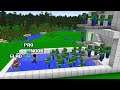 MINECRAFT NOOB AND PRO RUN AWAY FROM THE POOL WITH ZOMBIES By Glad Noob