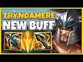 TRYNDAMERE HAS THE HIGHEST AD IN THE GAME NOW!! (NEW BUFF) - League of Legends