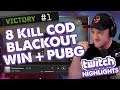 8 Frag COD Blackout WIN & PUBG! TWITCH Highlights From Viewer Clips! // PUBG & COD Streamed 8.13.19