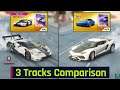 Asphalt 9 | Gold Ford GT MK II vs Gold Asterion - 3 Tracks Comparison