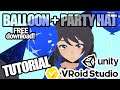How to add a party hat and balloon with physics to your vRoid Avatar!