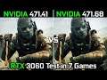 Nvidia Drivers (471.41 vs 471.68) RTX 3060 Test in 7 Games