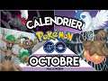 Calendrier Pokémon Go d'Octobre - Événements - Raids - Community Day - Halloween - Data-mining
