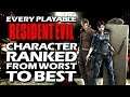 Every Playable Resident Evil Character Ranked From WORST To BEST