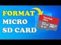 How to Format Micro SD Card on Windows 10 PC/Laptop (Fast Method)