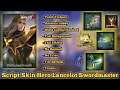 Script Skin Lancelot Hero Swordmaster Full Background with Emote + Spawn Recall + Recall