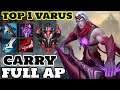 wild rift varus - Watch how plays Top 1 varus FULL AP Gameplay