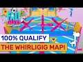 How To 100% Qualify The WHIRLIGIG Map - Full Tips & Tricks | Fall Guys