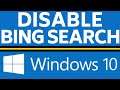 How to Disable Bing Search in Windows 10 Start Menu
